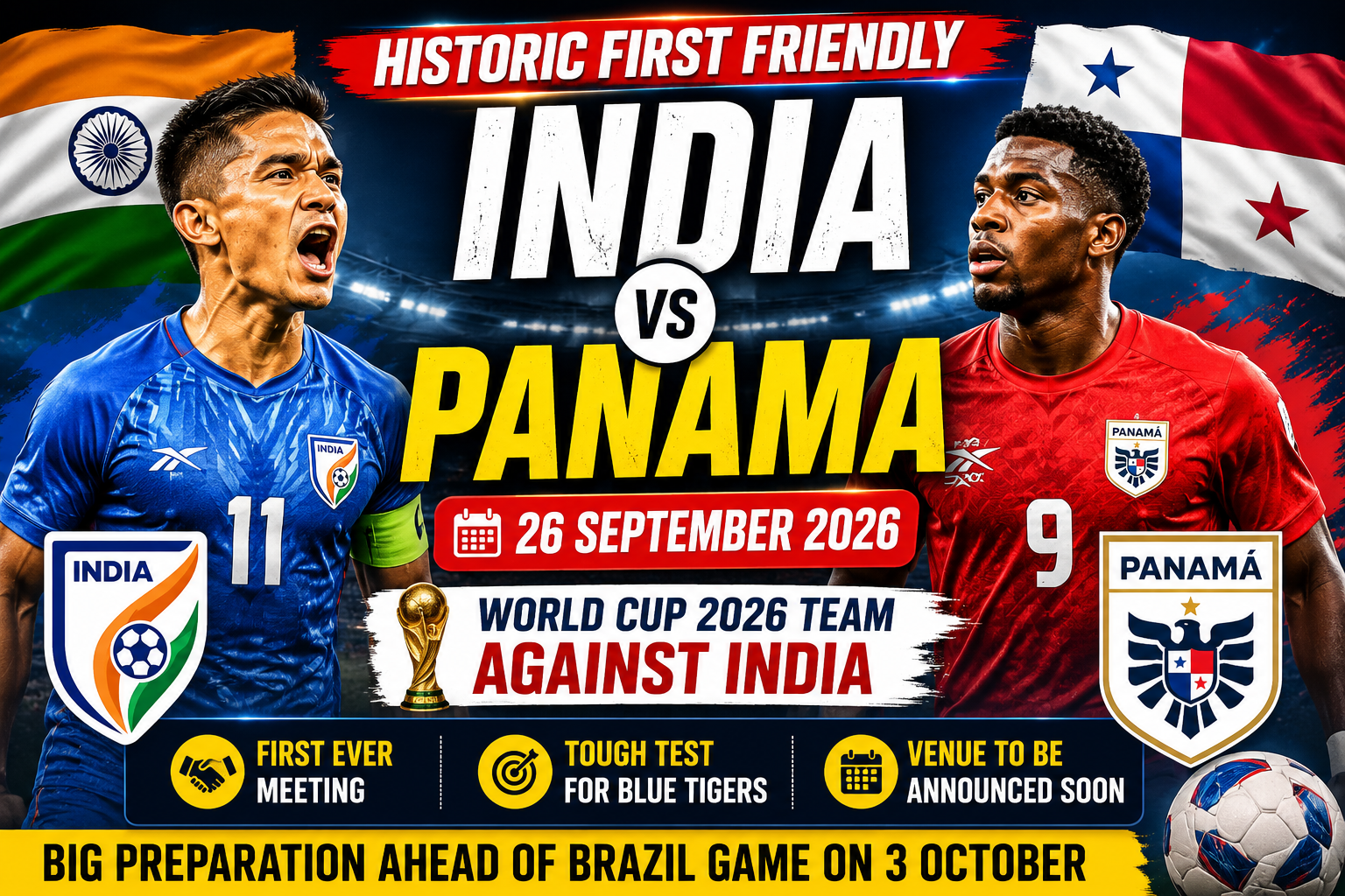 India vs Panama Friendly