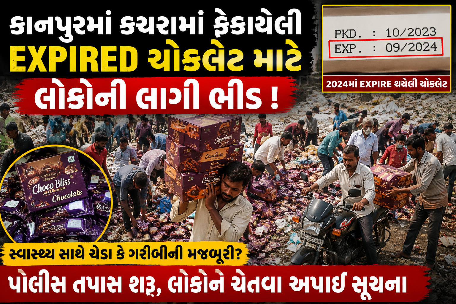 kanpur-expired-chocolates-factory-dumped-garbage